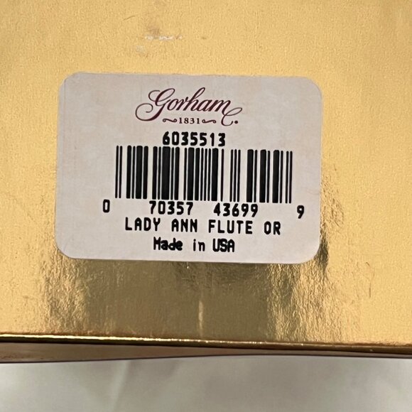 Gorham Crystal 2000 Holiday Toasting Flute With Tassel NIB Christmas Ornament - Picture 10 of 10